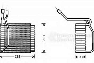 VAN WEZEL 1800v110 -  Испаритель, кондиционер